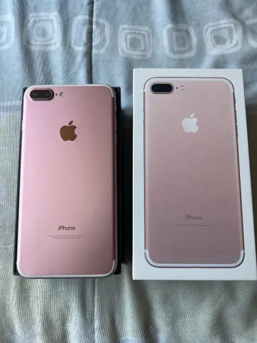 iPhone 7 Plus 256 GB Rose Gold com Caixa - Bem Conservado