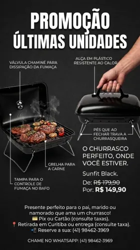 Churrasqueira portátil