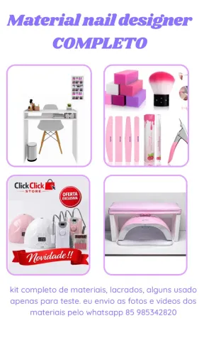 kit nail design completo 