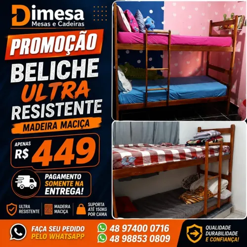 Beliche de madeira maciça. DIRETO DA FÁBRICA. PAGUE SOMENTE NA ENTREGA 