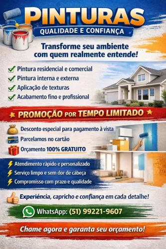 Pinturas industrial e prediais 