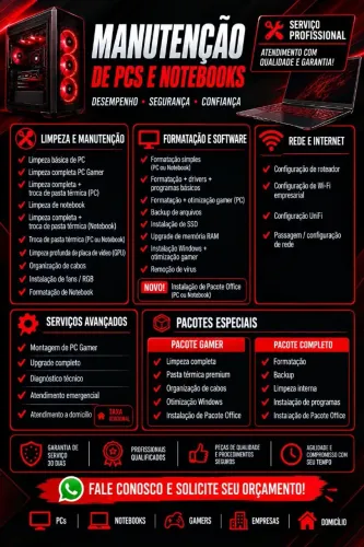 Formatação de notebooks