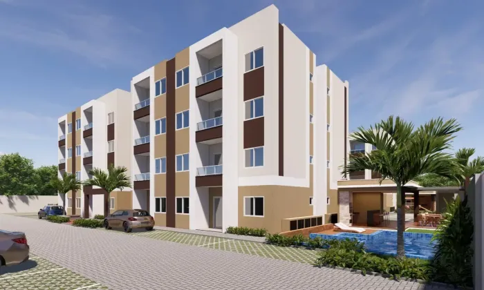 Apartaments novos no Tabapua Brasilia(Jurema),Com 02 Quartos e 02 Banheiros, Área de Lazer