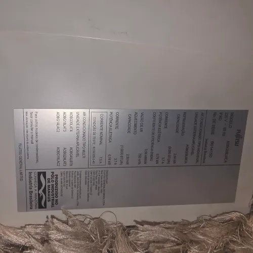 Ar condicionado fujitsu sem a condensadora