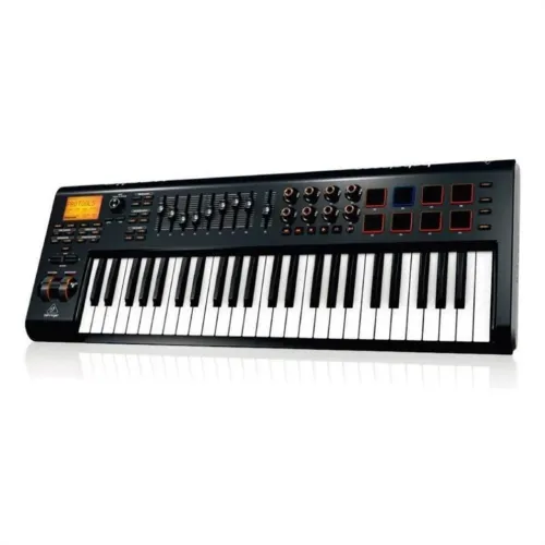 Controlador MIDI Behringer 49, com fenders motorizados + Fonte + Bag 