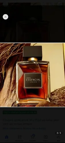 Perfume natura, essencial único masculino