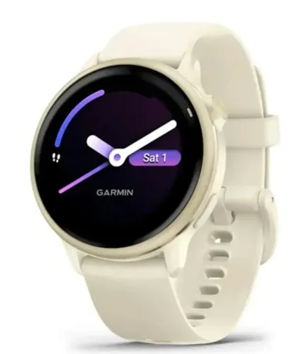 Garmin vivoactive 6 lunar Gold 42mm com monitor cardíaco. Novo 
