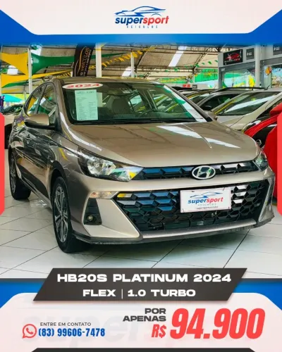 Hyundai HB20S Platinum 1.0 TB Flex 12V AUT 2024