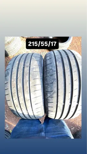 Par de pneus 215/55/17