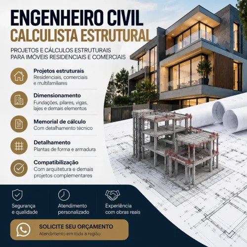 Engenheiro civil calculista estrutural