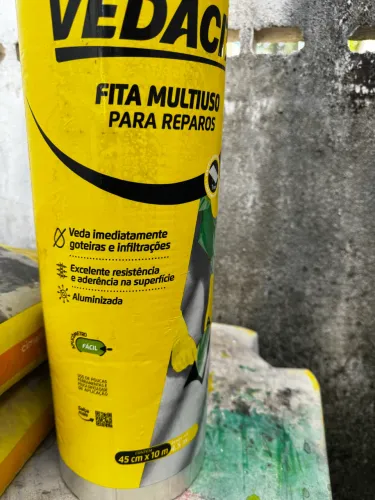Fita Multiuso para Reparos Vedacit (manta) e Argamassa Quartzolit interna