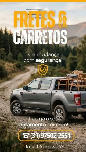 Fretes, Mudanças e Entregas Rápidas | Preço Justo e Segurança