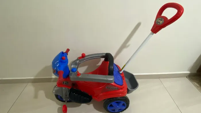 Velotrol/Triciclo Maral Baby City Spider com Empurrador - Excelente Estado