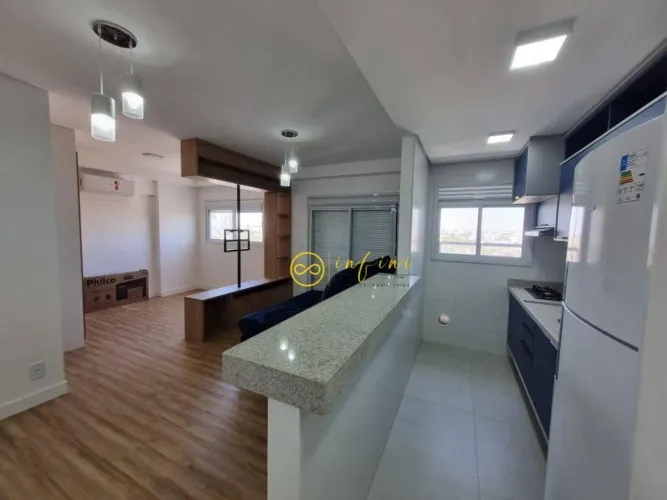 Apartamento Studio Mobiliado com 1 Quarto para alugar, 37 m² por R$ 3.600/mês - Condomínio