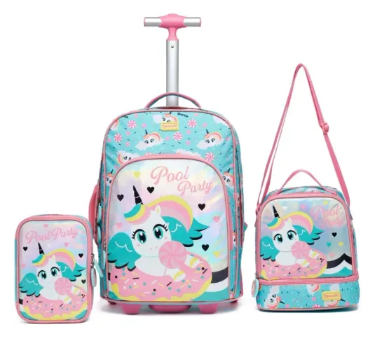 Kit mochila de carrinho + lancheira