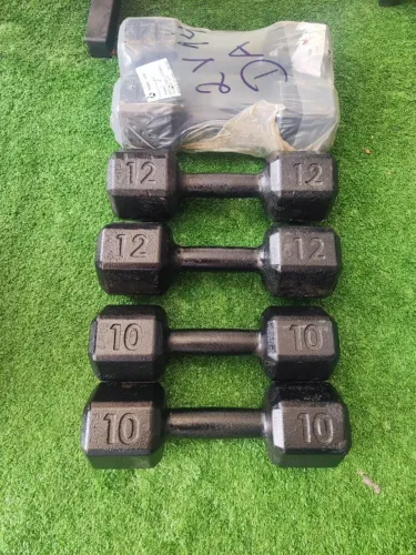 kit halter sextavado de 10 e 12kg + Equipamentos fitness peça seu orçamento