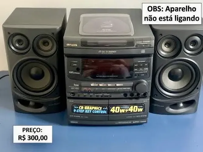 Som Aiwa V51 (NÃO ESTÁ LIGANDO)