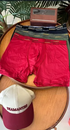 Cueca Boxer diamantes para adultos 