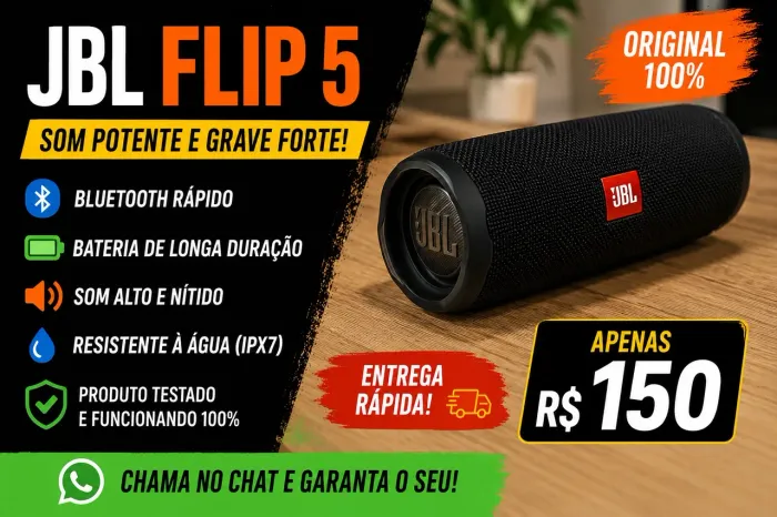 ? JBL FLIP 5 ORIGINAL ? ? SOM POTENTE E GRAVE FORTE!