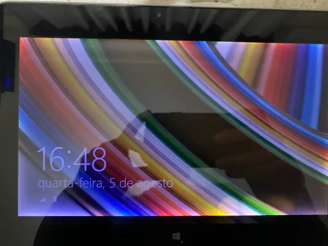 Tablet Dell Windows 8.1 arm tela está escura mas funciona