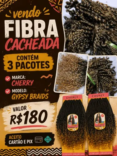 Vendo 3 pacotes de fibra