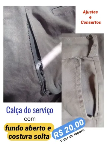 Conserto / Reparo e ajustes de roupas