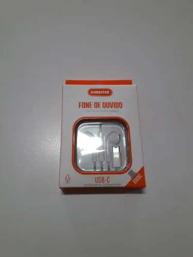 fone de ouvido kimaster  tipo c 
