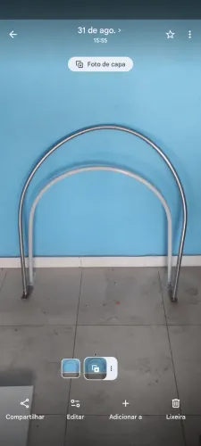 Suporte para provador e arara de ferro