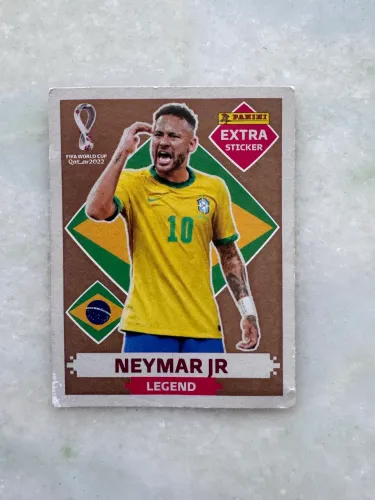 Figurinha Neymar Legend Ouro 2022