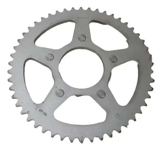 Coroa Xlr 125 Nx 150 50 Dentes Riffel Prateado