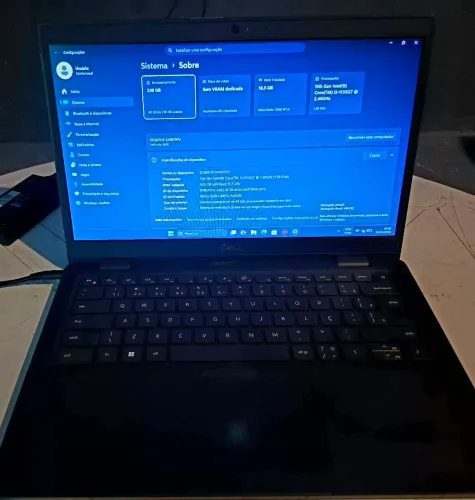 Notebook Dell i5 11° | 16GB RAM | 248GB SSD