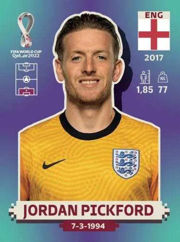Figurinha ENG3 - Copa do Mundo 2022 - Jordan Pickford