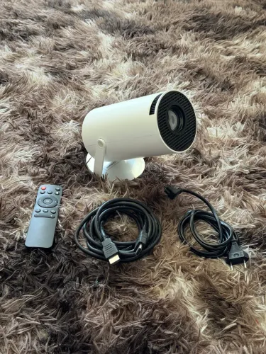 PROJETOR HY300 ORIGINAL PORTÁTIL SMART ANDROID 11 4K ULTRA HD HDMI WI-FI BLUETOOTH