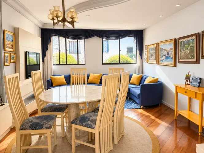 Apartamento no Cabral com 96m² úteis, 3 quartos, 1 vaga próximo ao Country Club