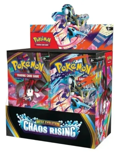 Pokémon Mega Evolution - Chaos Rising (Caixa com 36 Pacotes / 360 Cartas - Réplica)