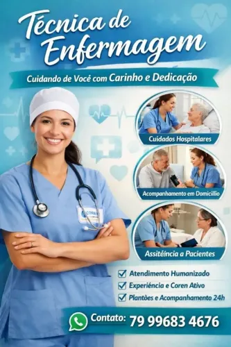 Técnica em Enfermagem - Cuidadora de Pacientes em Geral