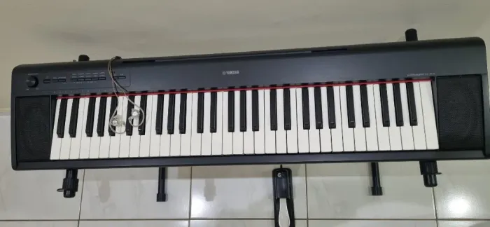 Vendo ou troco, Teclado Piano Yamaha Piaggero NP12 Impecável de TUDO!