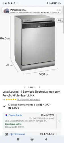 Máquina de lavar louça 