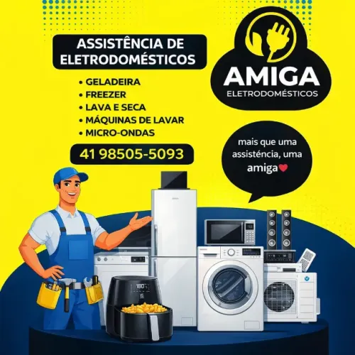 - Assistência técnica de geladeiras, freezer, refrigeração em geral.