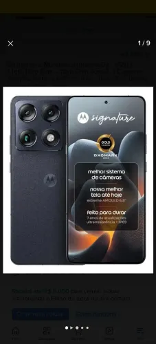 Motorola signature preto 512g