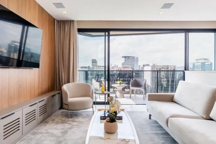 Apartamento Duplex com 2 suítes, mobiliado, para alugar, 114 m² - Vila Olímpia - perto par