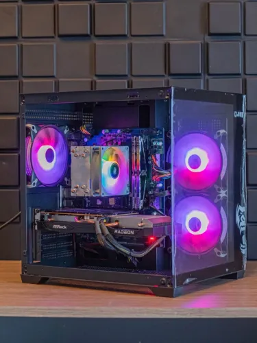PC Gamer Intel i5 12400F, RX 6600 8GB, 16GB RAM, NVMe 500GB, H610E, Fonte Corsair 600W
