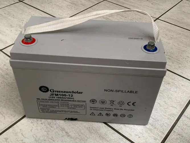 Bateria De Gel 100ah 12v Greensun Energia Solar motorhome, som automotivo semi nova