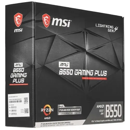 Kit AM4 Placa Mãe B550 Gaming Plus + Ryzen 5 3500X + 16GB RAM + SSD NVMe 500GB