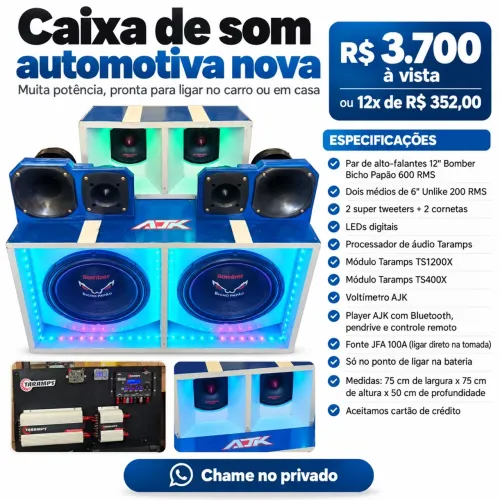 Caixa de som automotivo