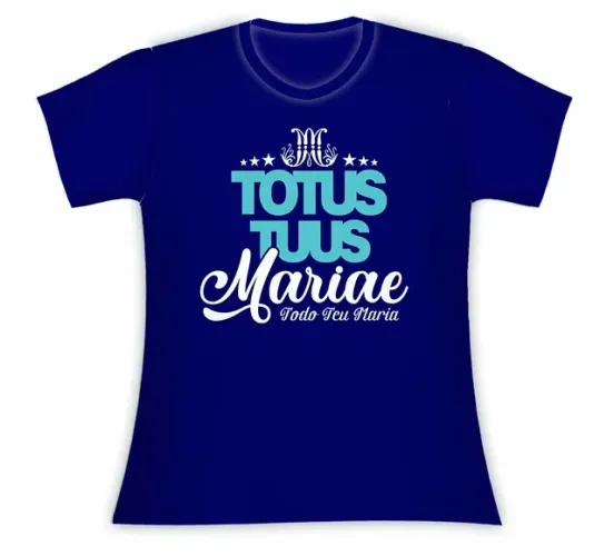 MODA CATÓLICA Baby Look Totus Tuus Mariae P