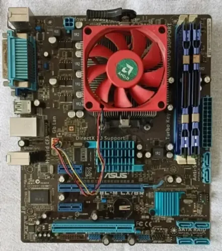 Placa Mãe AMD + processador + memoria (Ler anuncio)