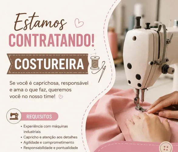 Contrata-se costureira