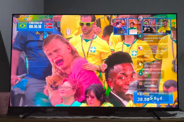 Vendo televisão TCL 55P, android 12