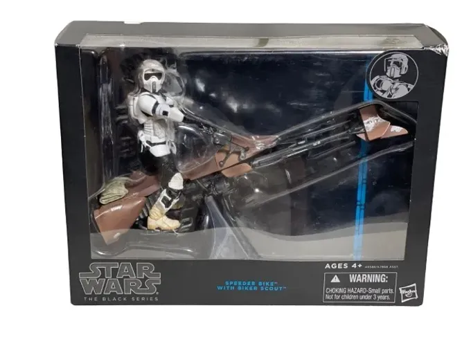 Star Wars Black Series Speeder Bike with Biker Scout